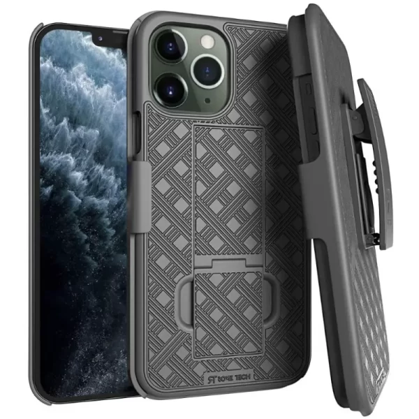 Apple iPhone 11 Pro 5.8 (2019) Rome Tech Shell Holster Combo Case Black