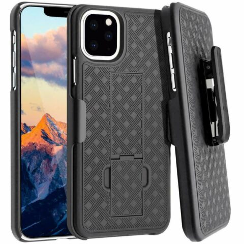 Apple iPhone 11 Pro Max Rome Tech Shell Holster Combo Case Black 01