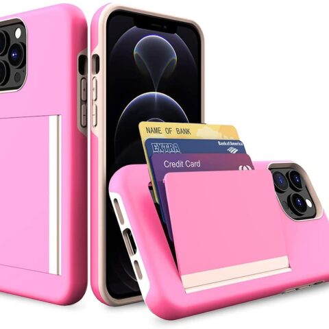 Apple iPhone 13 Pro Max Rome Tech Dual Layer Wallet Case Pink 01