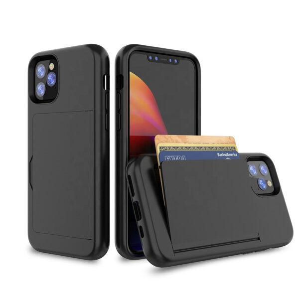 Apple iPhone 13 Rome Tech Wallet Case Black 01 f31452d9 3d91 4cf8 9628 cfa883f06812