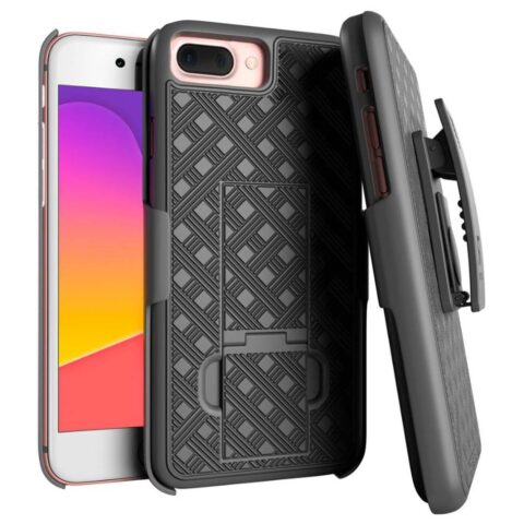 Apple iPhone 7  8  Rome Tech Shell Holster Combo Case Black 01 66489b12 ee53 4b50 af32 87ce6ca74f2d 1