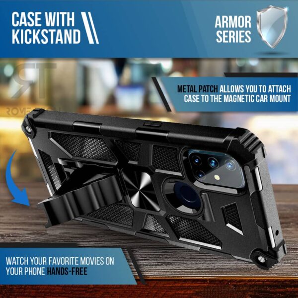 OnePlus Nord N10 5G Rome Tech Armos Series Case Black 04 7ff4ebb4 a439 408b 8f22 f3bb0d6c5c52