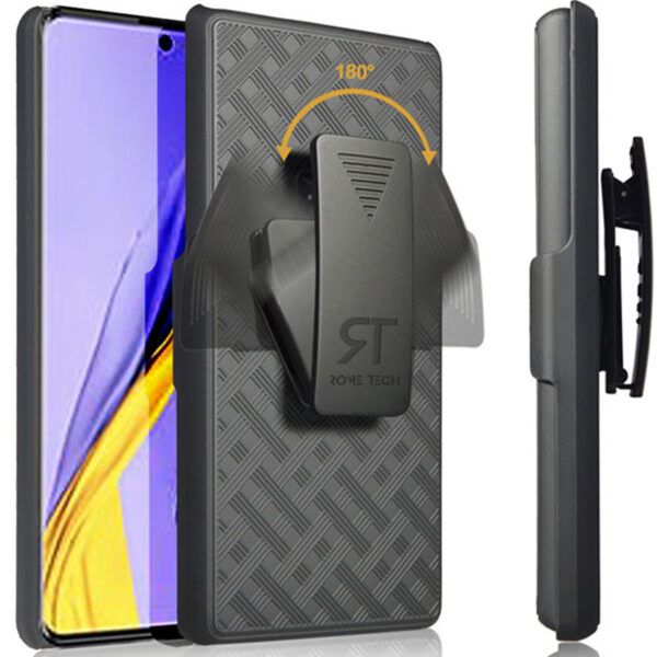 Samsung A71 5G UW Rome Tech Shell Holster Combo Case Black 01