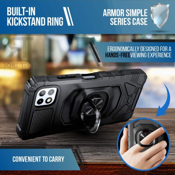 Samsung Galaxy A22 5G Rome Tech Armor Simple Case Black 04