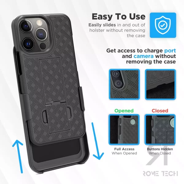 iphone 13 pro case with belt clip