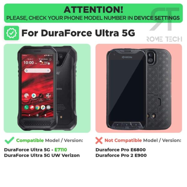 DuraForce Ultra 5G Rome Tech Shell Holster Combo Case Black 2 min