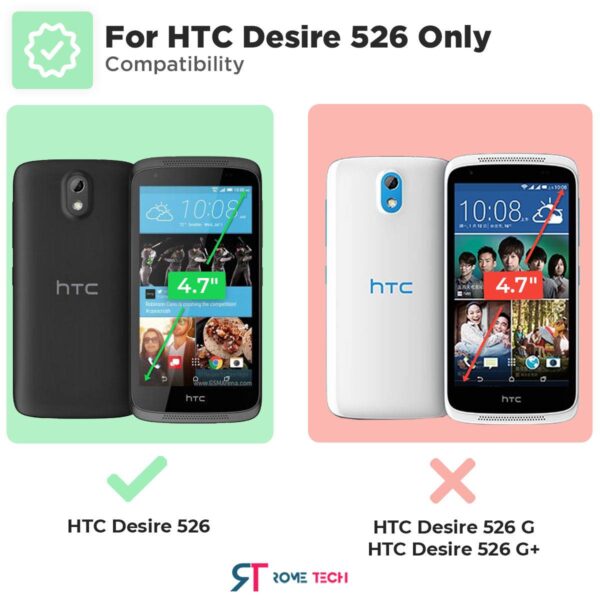 HTC Desire 526 Rome Tech Shell Holster Combo Case Black 02