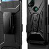 Moto Stylus 5G Rome Tech Dual Layer Shell Holster Case Black 01