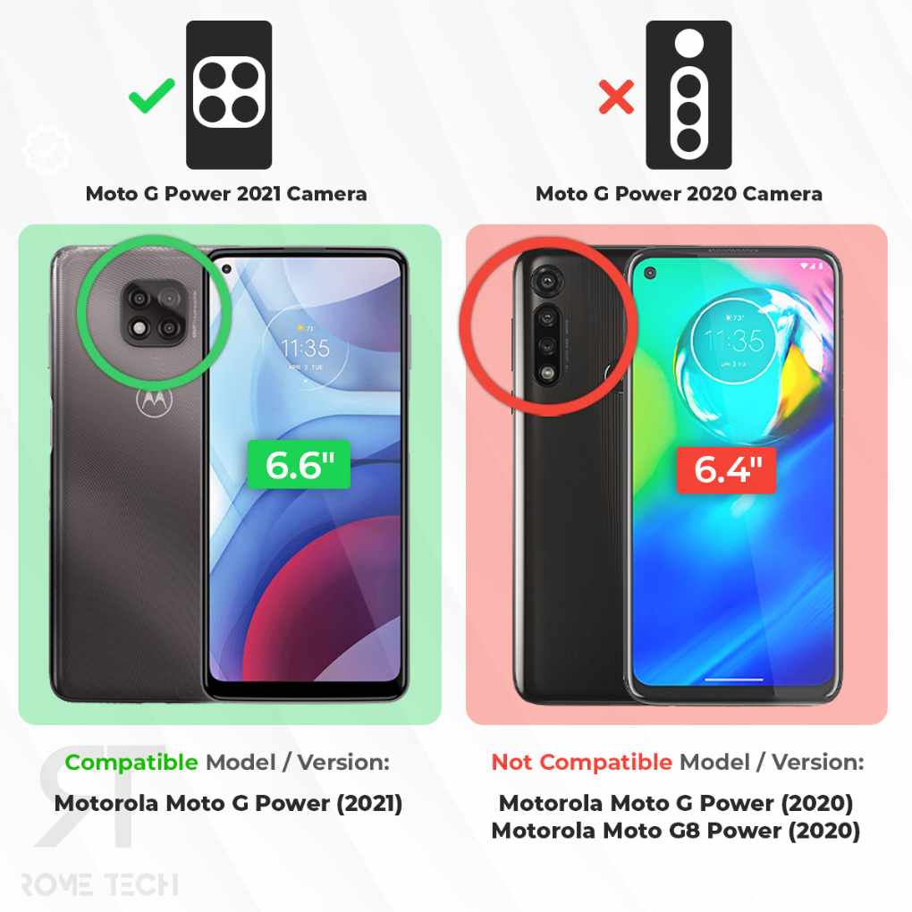Motorola Moto G Power 2021 Rome Tech Shell Holster Case Black 02