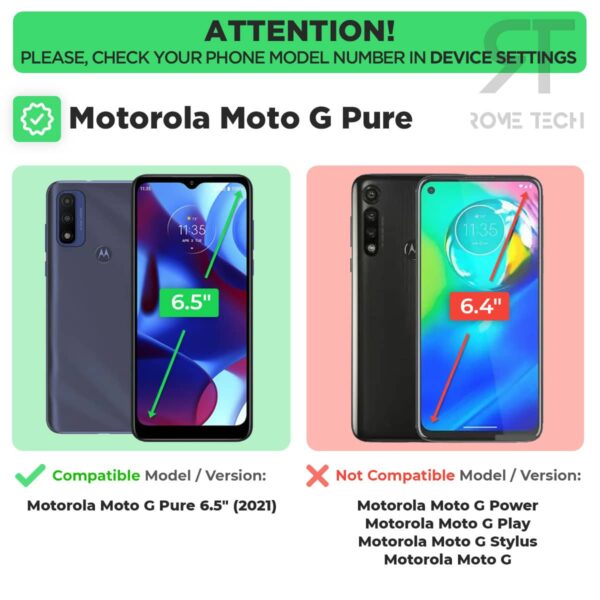 Motorola Moto G Pure Rome Tech Shell Holster Combo Case Black 02
