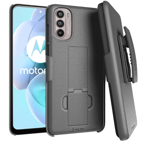 Motorola Moto G Stylus 4G (2022) Shell Holster Combo Case Black