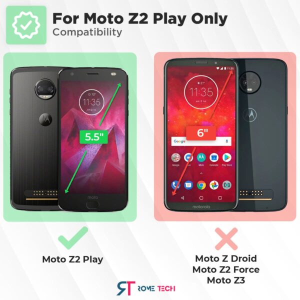 Motorola Moto Z2 Play Rome Tech Shell Holster Combo Case Black 02 min