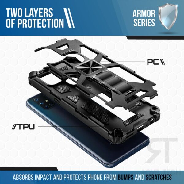 OnePlus Nord N10 5G Rome Tech Armos Series Case Black 03 dbfbf99f e27b 41ff a01a 230bea40939a