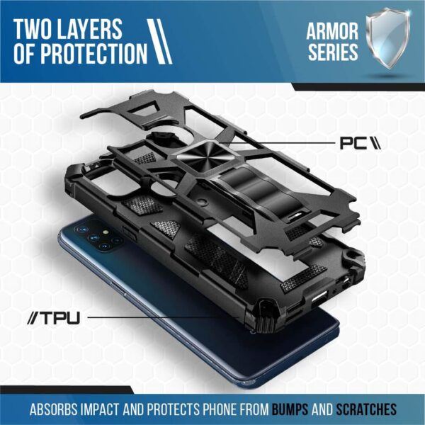 OnePlus Nord N100 Rome Tech Armos Series Case Black 03 c188c56c 5b92 4060 95a8 0fd36b3e3913