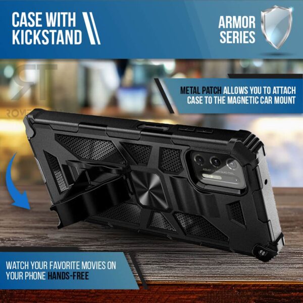 OnePlus Nord N200 5G Rome Tech Armos Series Case Black 04 1