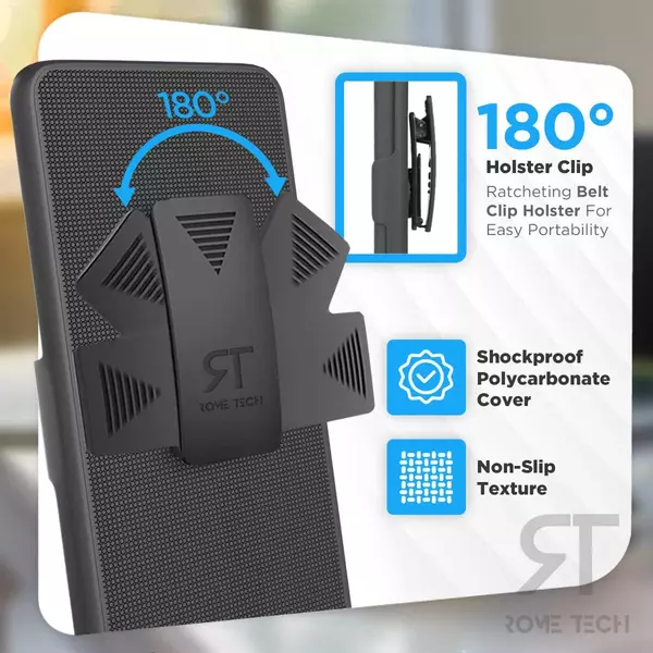 OnePlus Nord N200 5G Shell Holster Combo Case With Belt Clip