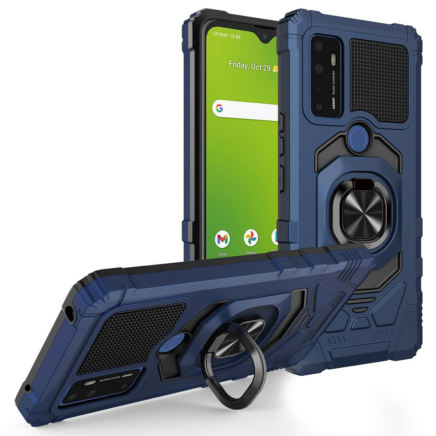 AT T Radiant Max 5G Rome Tech Armor Simple Series Case Blue 01
