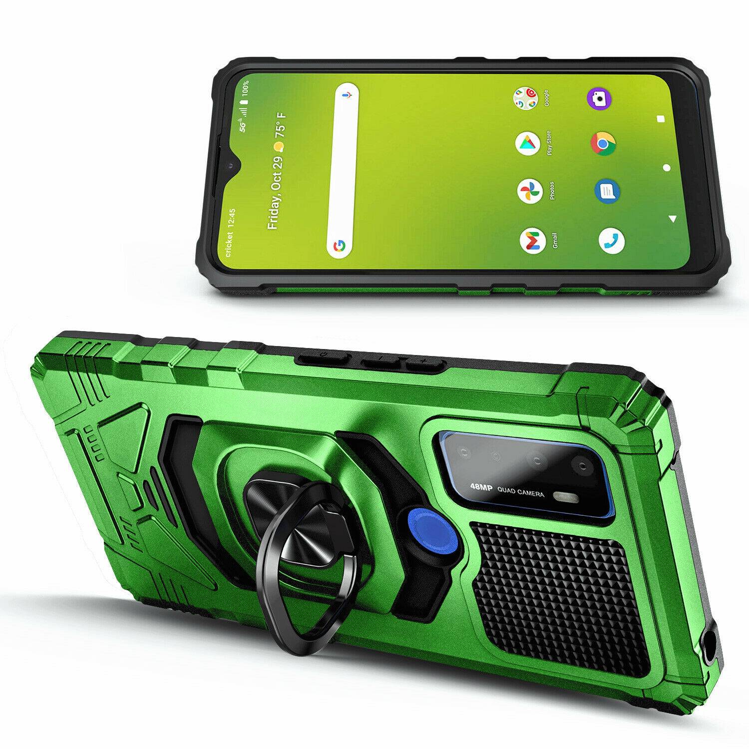 AT T Radiant Max 5G Rome Tech Armor Simple Series Case Green 01