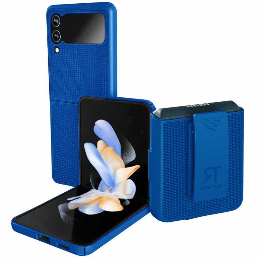 Samsung Galaxy Z Flip 4 5G Rome Tech Shell Holster Combo Case Blue 01 2