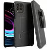 T mobile Revvl 6 Pro 5G Phone Case with Kickstand Phone Holster With Belt Clip