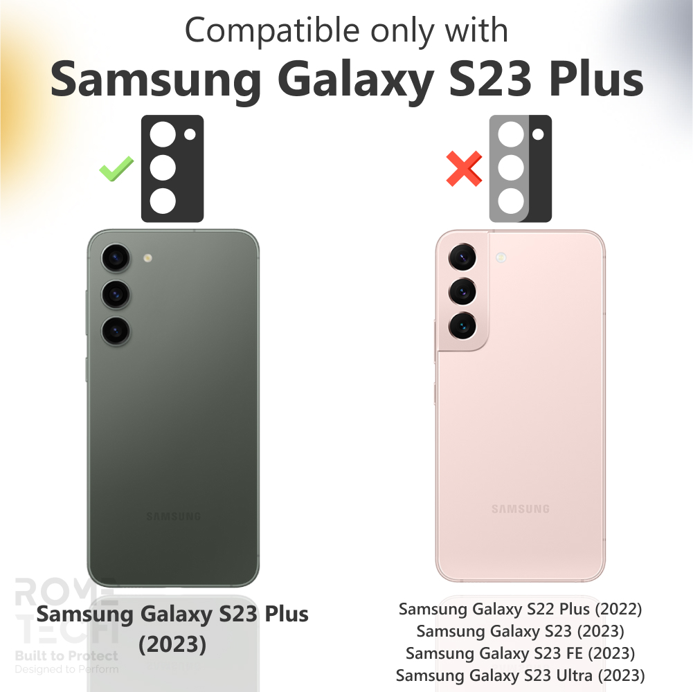 Samsung Galaxy S23 Plus 6.5 (2023) Rome Tech Shell Holster Combo Case Black
