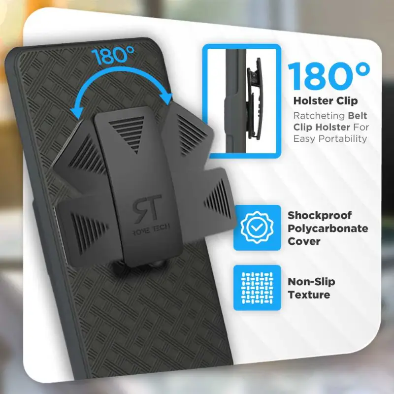 Galaxy A54 5G Shell Holster phone Case With Belt Clip