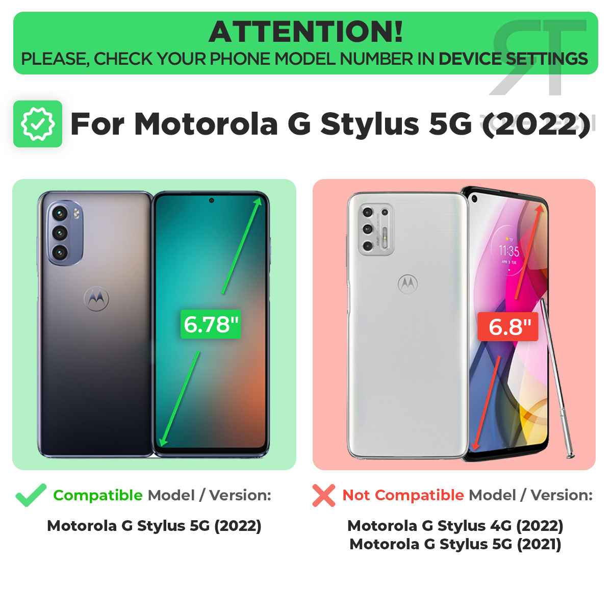 Motorola Moto G Stylus 5G 2022 Rome Tech Dual Layer Holster Case