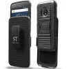 Motorola Moto G5 Plus Rome Tech Dual Layer Holster Case Black