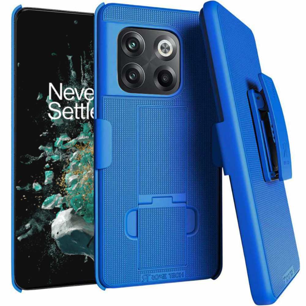 OnePlus 10T Rome Tech Shell Holster Combo Case Blue 1