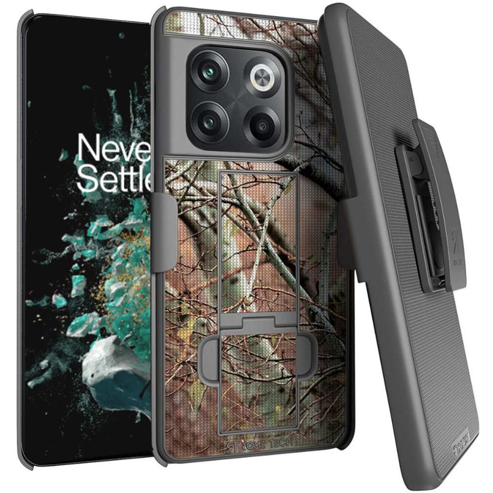 OnePlus 10T Rome Tech Shell Holster Combo Case Camo Tree