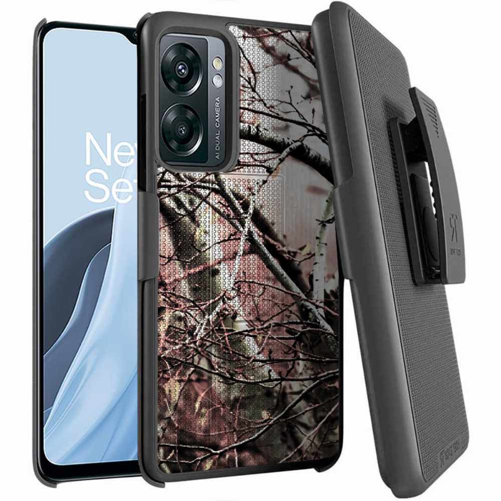 OnePlus Nord N300 5G Rome Tech Shell Holster Combo Case Camo Tree