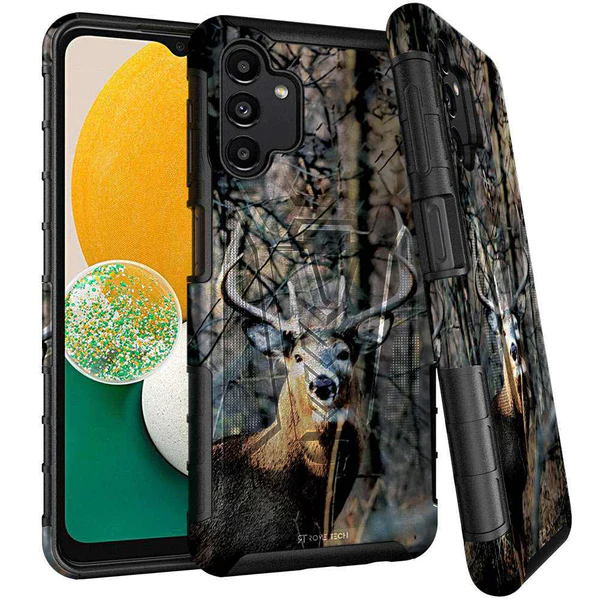 Samsung Galaxy A13 5G Rome Tech Dual Layer Holster Case Camo Deer