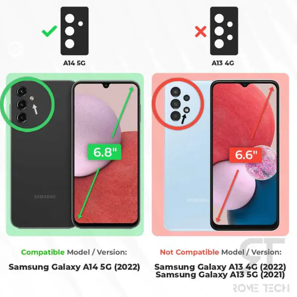 Samsung Galaxy A14 5G Plus Rome Tech Dual Layer Holster Case