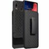 Samsung Galaxy A20 А30 Rome Tech Shell Holster Combo Case Black Lines
