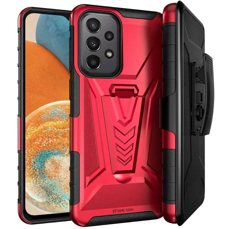 Samsung Galaxy A23 5G Rome Tech Dual Layer Holster Case Red