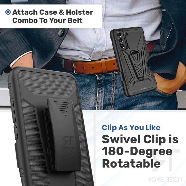 Belt Clip Holster Case for Samsung Galaxy S22 Plus Rome Tech