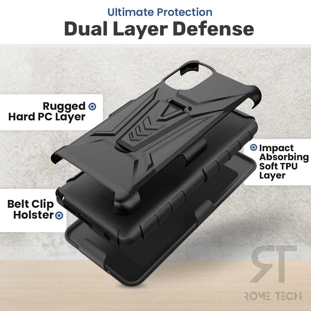 Dual Layer Holster Case for Samsung Galaxy A53 5G Rome Tech