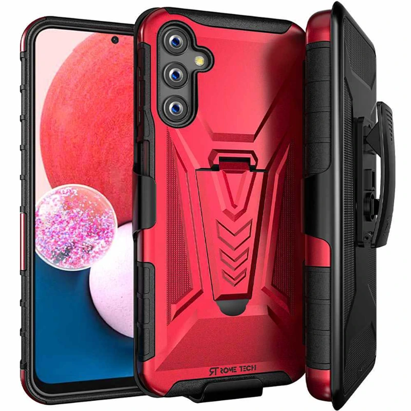 Samsung Galaxy A54 5G Rome Tech Dual Layer Holster Case Red