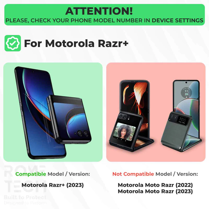 For Motorola Razr 40 Ultra & Motorola Razr+ 2023 Hard Phone Case + Belt Clip Holster 2