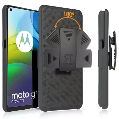 Motorola Moto G9 Power 6.8 (2020) Rome Tech Shell Holster Combo Case