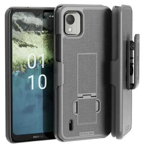 Nokia C110 Protective Phone Case + Belt Clip Holster from Rome Tech 1