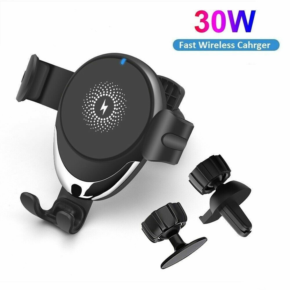 30W Wireless Car Charger Phone Mount Holder For iPhone 14 13 12 Pro Max Samsung