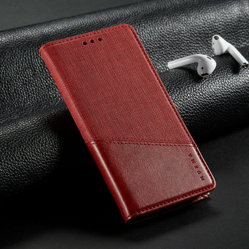 Leather Wallet Flip Case For Oneplus 11R Red