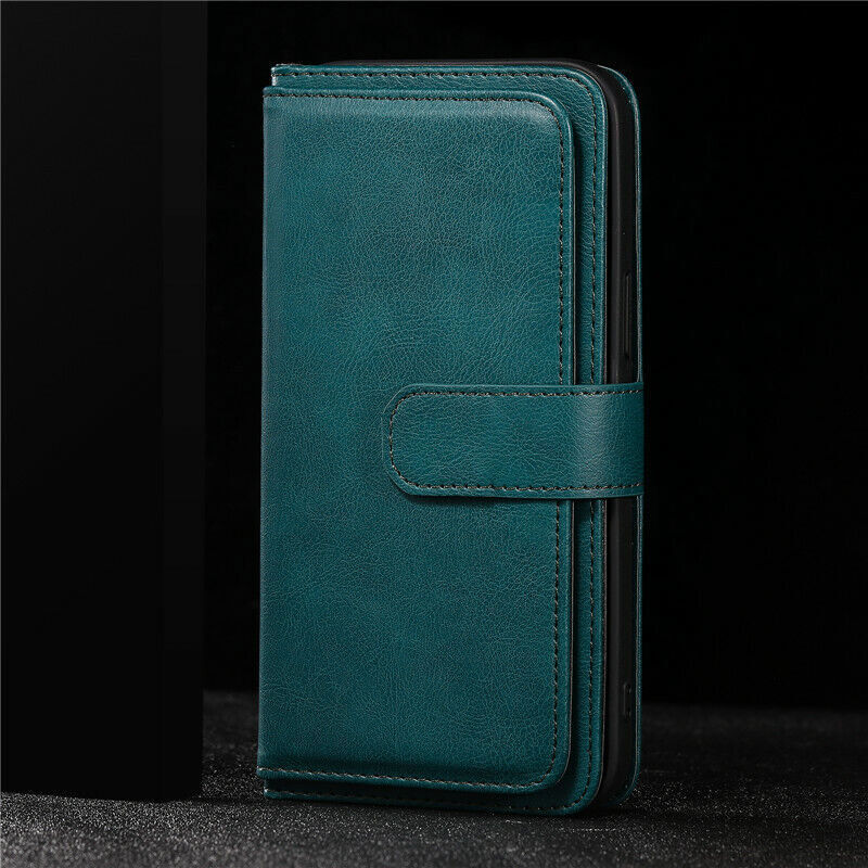 New Case For OnePlus Nord CE3 Lite Luxury Wallet Flip Leather Cover Green