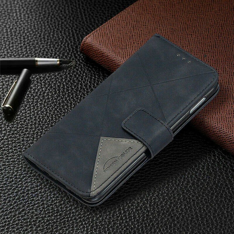 Nokia C22 C32 G22 Leather Flip Wallet Case Cover Black