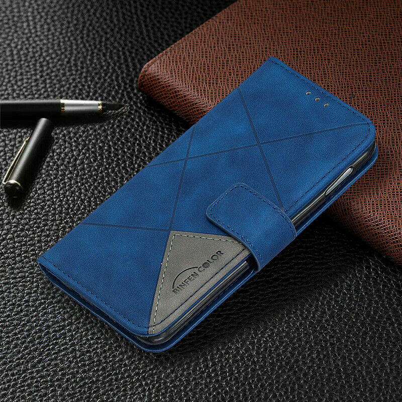 Nokia C22 C32 G22 Leather Flip Wallet Case Cover Blue