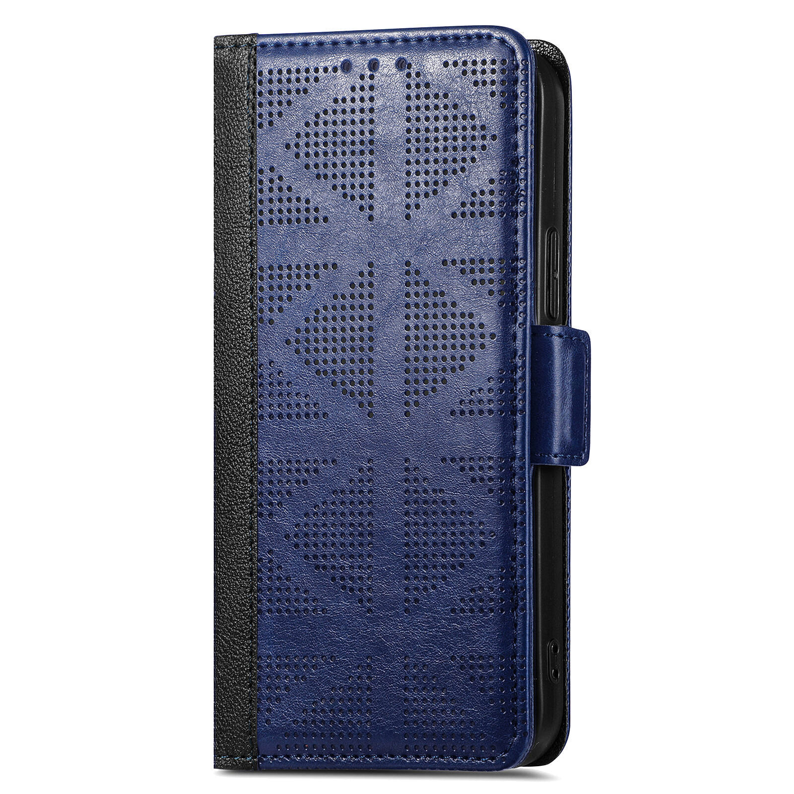 Nokia C32 G22 Leather Wallet Flip back Case Blue