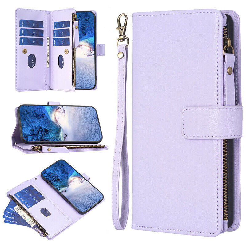 Nokia G22 C32 C22 Magnetic Leather Wallet Flip Case Cover Light Purple