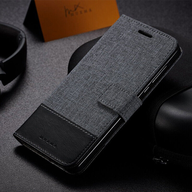 OnePlus 11R Canvas Leather Flip Case Black