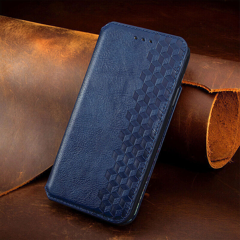 OnePlus CE 3 Magnetic Flip Leather Wallet Case Cover Blue